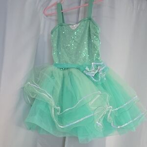 Weissman Glittering Aqua Kids Costume